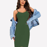 Full Slips Nightgown V Neck Dress