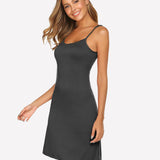 Full Slips Nightgown V Neck Dress