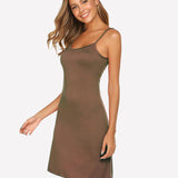 Full Slips Nightgown V Neck Dress