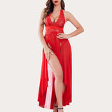 Leopard Deep V Neck Nightwear