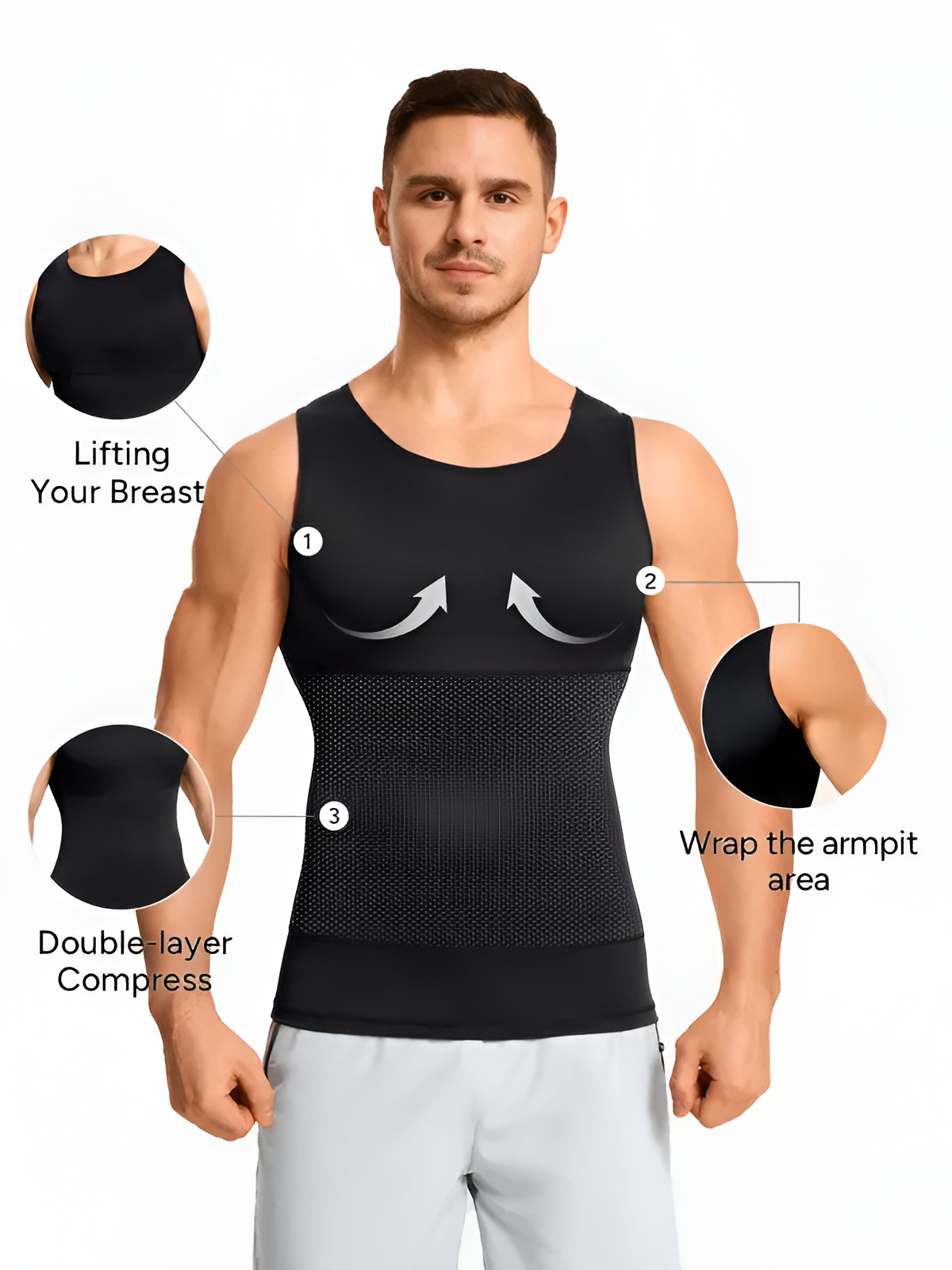 Orelia Men’s Compression Tank Top