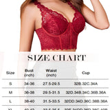 Underwire Tops Push Up Bustier No Padded