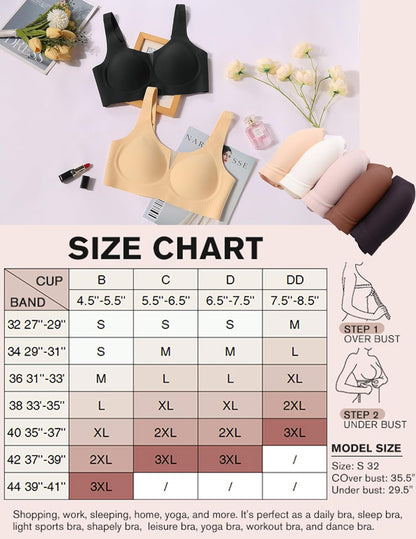 Seamless Deep V Comfort Bra