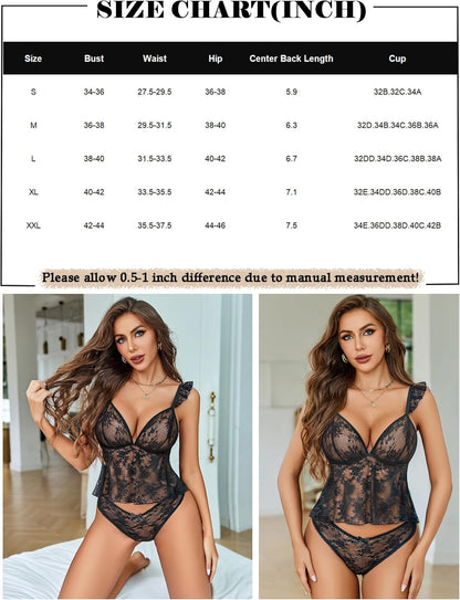 Bra And Panty Sets Cami Top 2 Pcs Pjs Sets