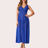 Lace Mesh Chemise V Neck Sleepwear