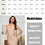 Full Slips Nightgown V Neck Dress