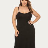Full Slips Nightgown V Neck Dress