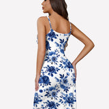 Full Slips Nightgown V Neck Dress