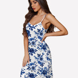Full Slips Nightgown V Neck Dress