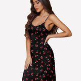 Full Slips Nightgown V Neck Dress