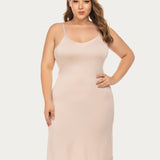 Full Slips Nightgown V Neck Dress