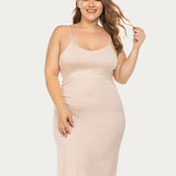 Full Slips Nightgown V Neck Dress