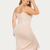 Full Slips Nightgown V Neck Dress
