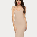 Full Slips Nightgown V Neck Dress