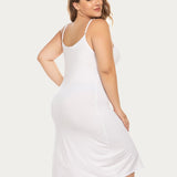 Full Slips Nightgown V Neck Dress
