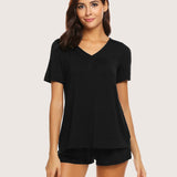 Short Sleeve Shorts Pajama Set