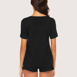 Short Sleeve Shorts Pajama Set