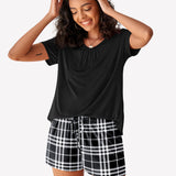 Short Sleeve Shorts Pajama Set