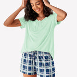 Short Sleeve Shorts Pajama Set