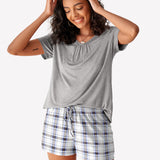 Short Sleeve Shorts Pajama Set