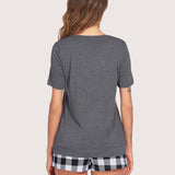 Short Sleeve Shorts Pajama Set