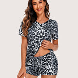 Short Sleeve Shorts Pajama Set