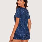 Short Sleeve Shorts Pajama Set