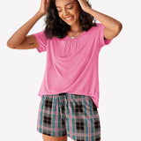 Short Sleeve Shorts Pajama Set