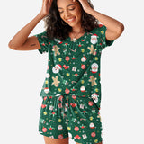 Short Sleeve Shorts Pajama Set