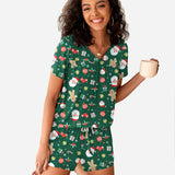 Short Sleeve Shorts Pajama Set