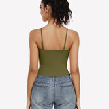 Double Lined Tank Tops Basic Crop Top