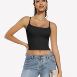 Double Lined Tank Tops Basic Crop Top