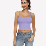 Double Lined Tank Tops Basic Crop Top