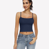 Double Lined Tank Tops Basic Crop Top