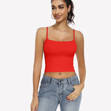 Double Lined Tank Tops Basic Crop Top