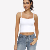 Double Lined Tank Tops Basic Crop Top