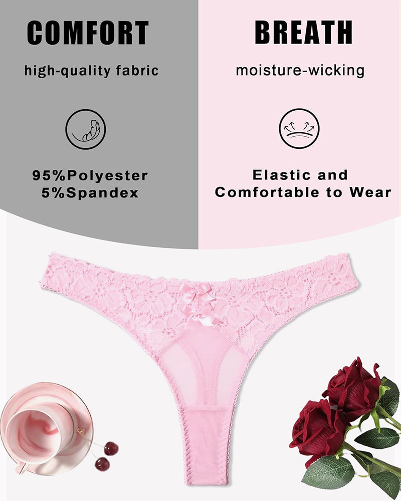 Lace Thongs Low Waist Cheeky Panties