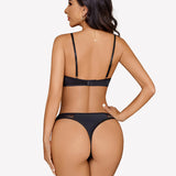 Floral Lace Underwire Bra and Pany Set