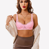 Lace Bralettes Demi Push Up Underwire Bra