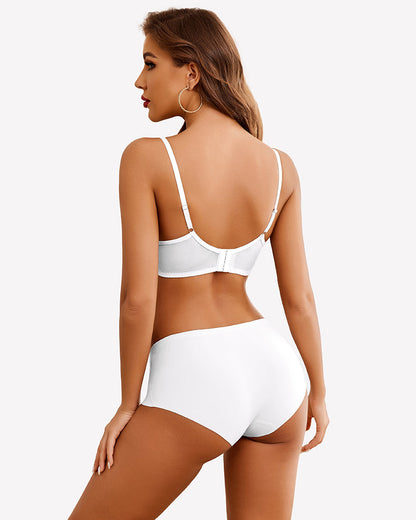 Lace Bralettes Demi Push Up Underwire Bra