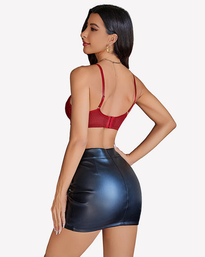 Lace Bralettes Demi Push Up Underwire Bra