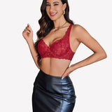 Lace Bralettes Demi Push Up Underwire Bra