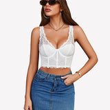 Underwire Tops Push Up Bustier No Padded