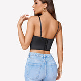 Bustier Tops V Neck Lace Bralettes Corset