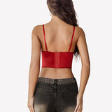 Bustier Tops V Neck Lace Bralettes Corset