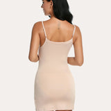 Full Slip Strap Mini Dress Shapewear