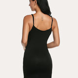 Full Slip Strap Mini Dress Shapewear