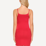 Full Slip Strap Mini Dress Shapewear