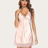 Wedding Satin Lace Full Slips Sleepwear