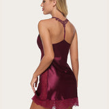 Wedding Satin Lace Full Slips Sleepwear